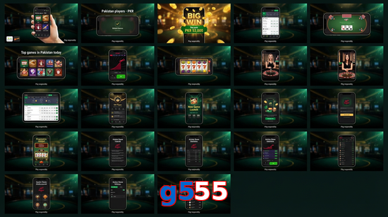 Main screen of G555 bet page for PK players