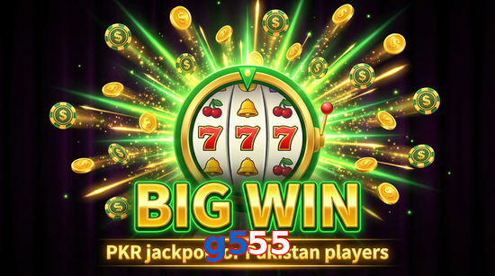 Big win animation on G555 slot game